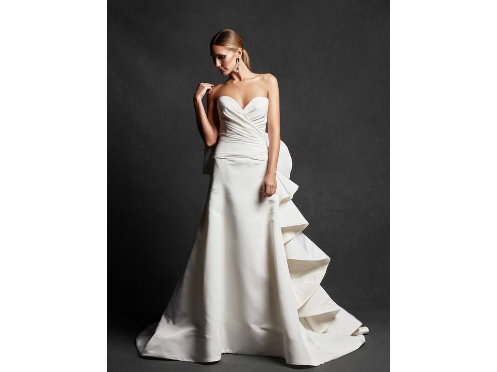 strapless open back dress Red Gothic Wedding Dress Plus Size with Corset